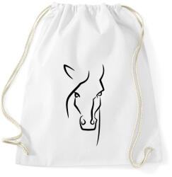 printfashion Horse face - Sportzsák, Tornazsák - Fehér (2944525)