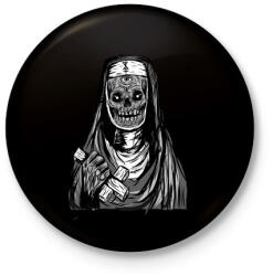 printfashion Beast Deasign NuN2 - Kitűző, hűtőmágnes - Fekete (3094235)