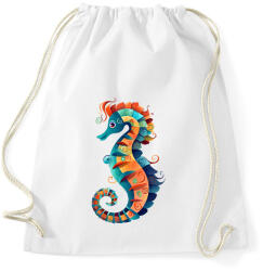 printfashion Színes csikóhal - Sportzsák, Tornazsák - Fehér (13907584)
