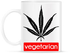 printfashion Vegetáriánusoknak - Bögre - Fehér (2855420)