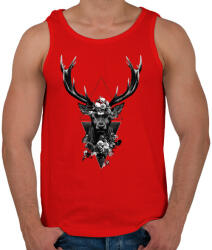 printfashion szarvas minta - Férfi atléta - Piros (306530)