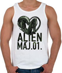 printfashion alien május 1 - Férfi atléta - Fehér (14150597)