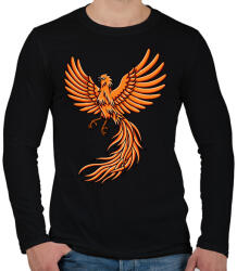 printfashion Főnix - Férfi hosszú ujjú póló - Fekete (14017295)