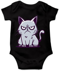 printfashion Macska - Baba Body - Fekete (16140340)