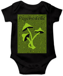 printfashion Pszichedelikus gomba - Baba Body - Fekete (13468533)