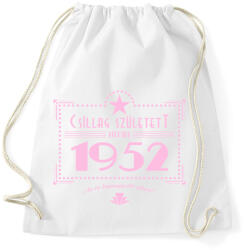 printfashion csillag-1952-pink - Sportzsák, Tornazsák - Fehér (547709)