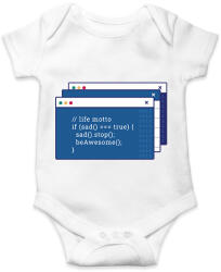 printfashion Humoros kódolás - Baba Body - Fehér (6151820)