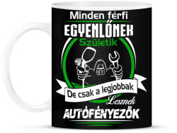 printfashion Autófényezők születésnapja - Bögre - Fekete (994877)