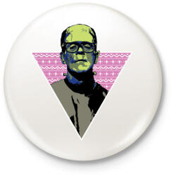 printfashion Hipszter gyár - Kitűző, hűtőmágnes - Fehér (3073988)