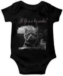 printfashion All life is a big sucker! - Baba Body - Fekete (16144620)