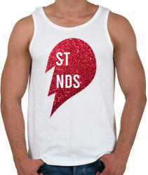 printfashion Best friends - right - Férfi atléta - Fehér (2026137)