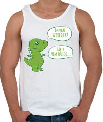 printfashion Ennyire szeretlek - Férfi atléta - Fehér (11678428)