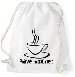printfashion kávé szünet - Sportzsák, Tornazsák - Fehér (9285753)