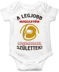 printfashion Hegesztő szülinapja december színes - Baba Body - Fehér (5524363)