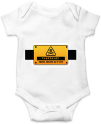 printfashion Vigyázat! Friss jogsis az úton - Baba Body - Fehér (6392474)