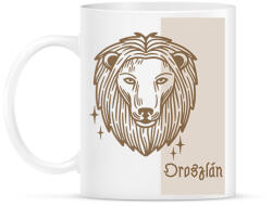printfashion Oroszlán horoszkóp - Bögre - Fehér (6267680)