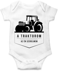 printfashion Traktor love - Baba Body - Fehér (2167726)
