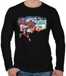 printfashion Jirayia - Férfi hosszú ujjú póló - Fekete (14254012)