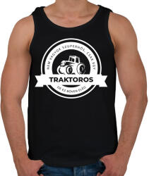 printfashion Szuperhős Traktoros - Férfi atléta - Fekete (2166776)