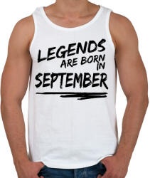 printfashion A legendák szeptemberben születtek - Férfi atléta - Fehér (992831)