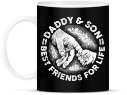 printfashion Apa és fia - örökre barátok - Bögre - Fekete (2375127)