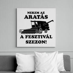 printfashion aratas fesztival - Vászonkép - Fehér (6627286)