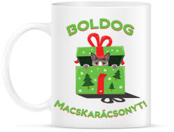 printfashion Cicát mindenkinek! Karácsonyi - Bögre - Fehér (10986868)