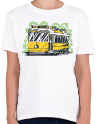 printfashion Villamos - Gyerek póló - Fehér (6869951)