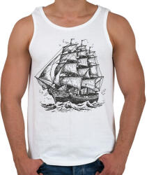 printfashion Hajó - Férfi atléta - Fehér (13790211)