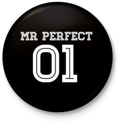 printfashion MR Perfect - Kitűző, hűtőmágnes - Fekete (3095673)