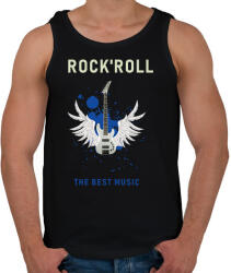 printfashion rock and roll3 - Férfi atléta - Fekete (1565831)