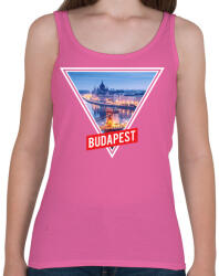 printfashion Budapest Minta - Női atléta - Rózsaszín (888694)