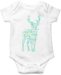 printfashion Elektroszarvas - Baba Body - Fehér (1327624)