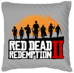 printfashion Red Dead Redemption 2 - Párnahuzat, Díszpárnahuzat - Szürke (7606463)