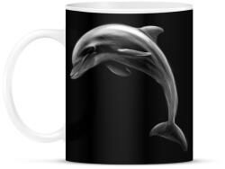 printfashion Delfin portré - Bögre - Fekete (5028803)
