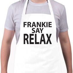 printfashion frankie-say-relax-black - Kötény - Fehér (4903246)