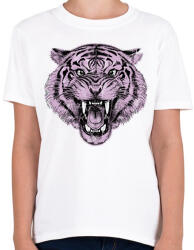 printfashion Tigris - Gyerek póló - Fehér (13879957)
