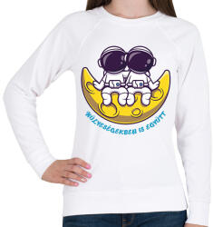 printfashion Hülyeségekben is együtt - Női pulóver - Fehér (6672561)