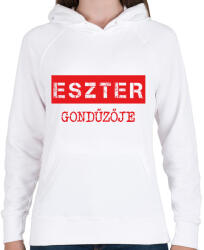 printfashion Gondűző - névvel (bögre) - Női kapucnis pulóver - Fehér (7022986)