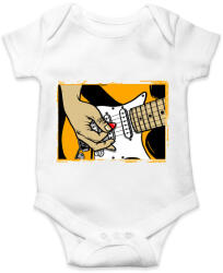 printfashion Gitáros - Baba Body - Fehér (4970327)