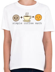 printfashion Kávé matek - Coffee math - Gyerek póló - Fehér (4369430)