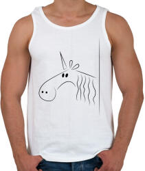 printfashion Egyszarvú - Férfi atléta - Fehér (2270511)