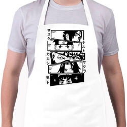 printfashion Naruto karakterek - Kötény - Fehér (13643329)