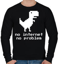 printfashion No problem - Férfi pulóver - Fekete (14043538)