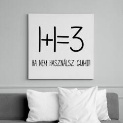 printfashion Egy kis matekozás - Vászonkép - Fehér (6621890)