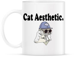printfashion cat aesthetic - Bögre - Fehér (12644440)