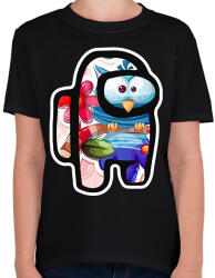 printfashion Among Us - Cuki Bagoly - Gyerek póló - Fekete (5786587)