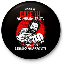 printfashion Csak a case ih ad nekem erőt - Kitűző, hűtőmágnes - Fekete (7625392)