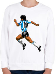 printfashion Maradona - Gyerek pulóver - Fehér (16840087)