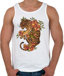 printfashion tigris - Férfi atléta - Fehér (11566518)